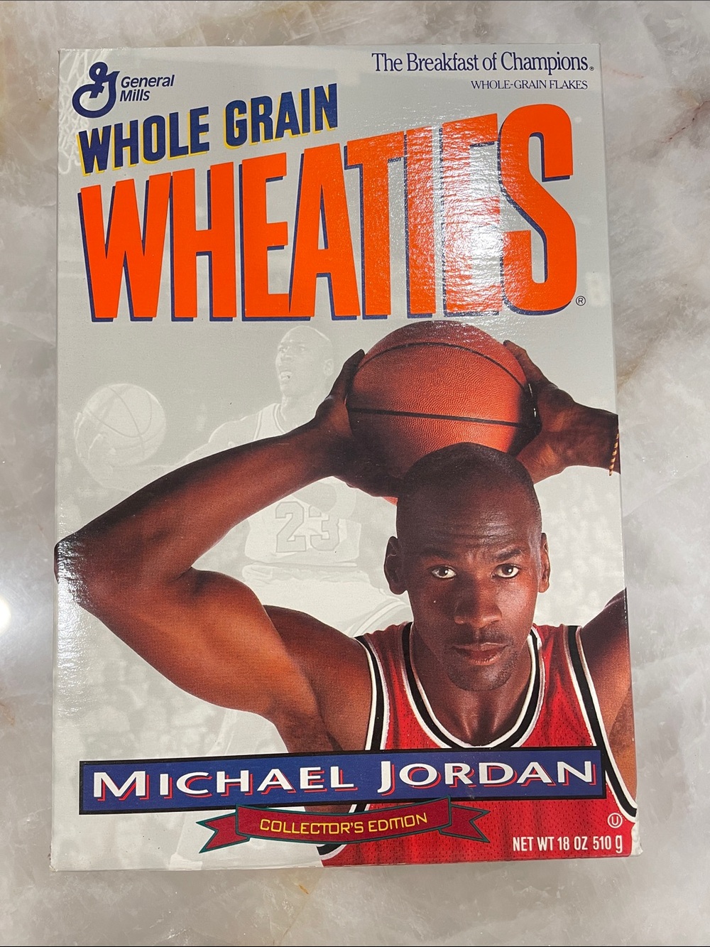 Wheaties Michael Jordan Collector's Edition Cereal Box - Orange & White